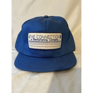 The Connection A Telemarketing Company Vintage Hat Cap Blue Snapback